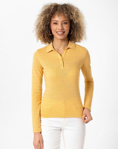 2 Polos Henriette olive/jaune