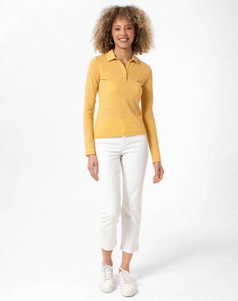 2 Polos Henriette olive/jaune