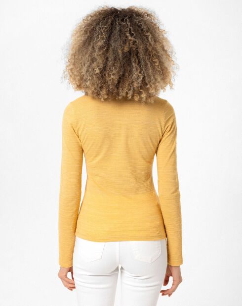 2 Polos Henriette olive/jaune