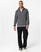 Sweat zippé Armanie gris