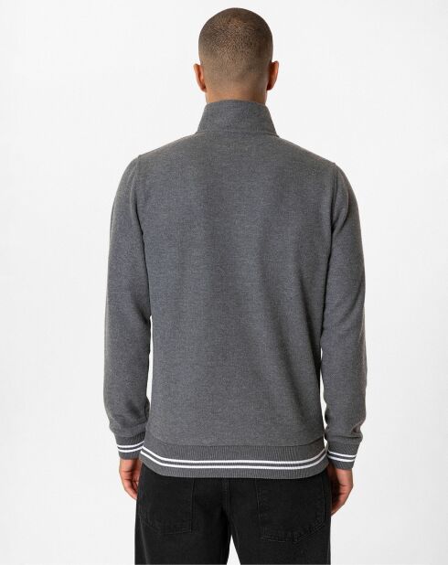 Sweat zippé Armanie gris