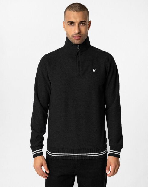 Sweat zippé Armanie noir