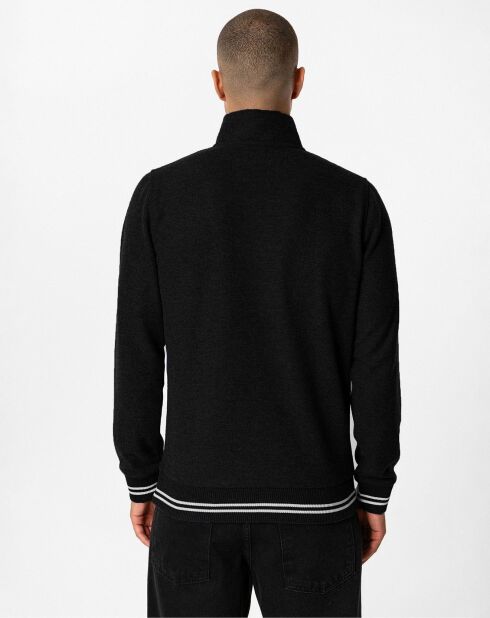 Sweat zippé Armanie noir