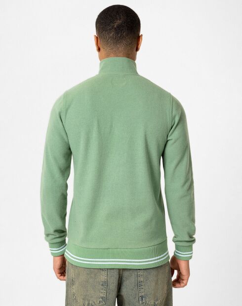 Sweat zippé Armanie vert