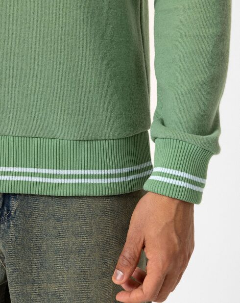 Sweat zippé Armanie vert