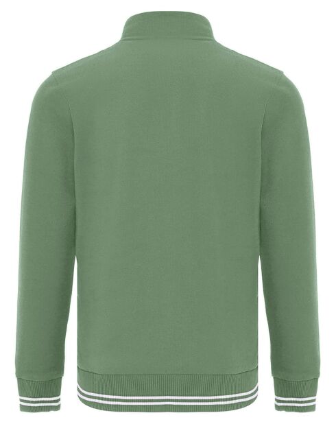 Sweat zippé Armanie vert