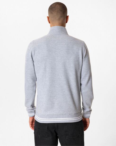 Sweat zippé Armanie gris
