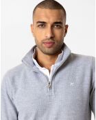 Sweat zippé Armanie gris