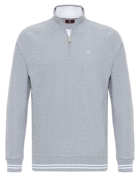 Sweat zippé Armanie gris