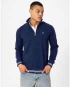 Sweat zippé Armanie bleu