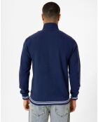 Sweat zippé Armanie bleu