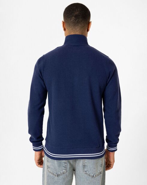 Sweat zippé Armanie bleu