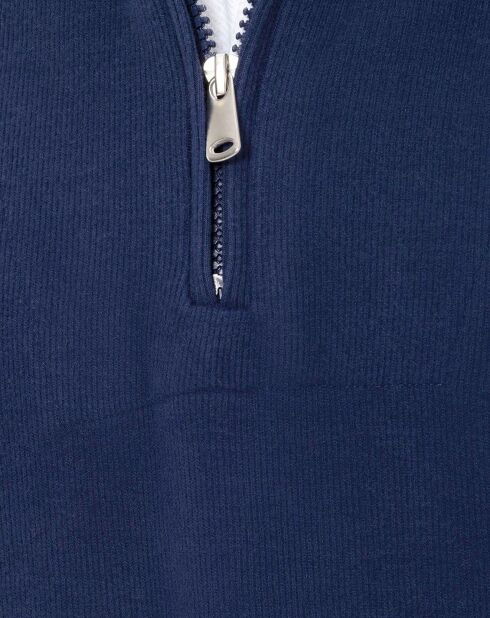 Sweat zippé Armanie bleu