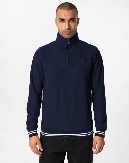 Sweat zippé Armanie bleu