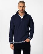 Sweat zippé Armanie bleu
