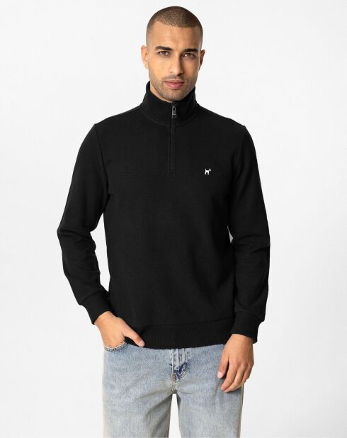 Sweat zippé Raul noir