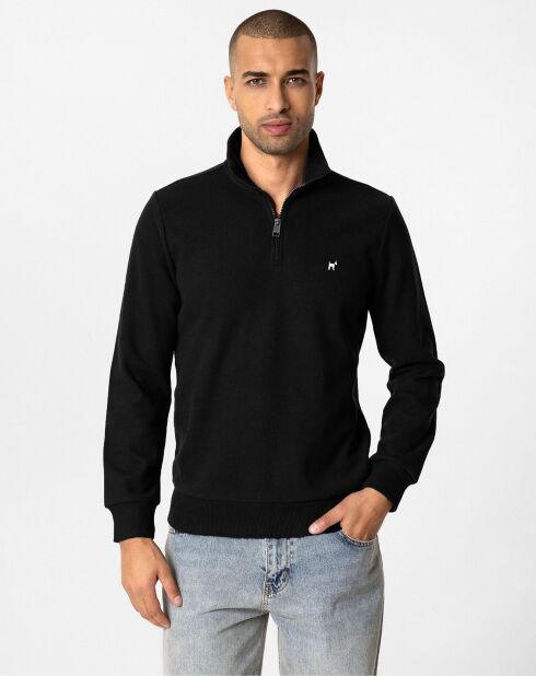 Sweat zippé Raul noir