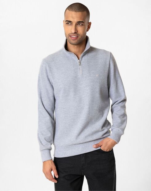 Sweat zippé Raul gris