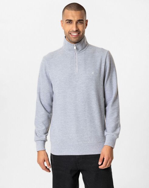 Sweat zippé Raul gris