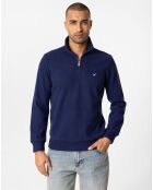 Sweat zippé Attilio bleu