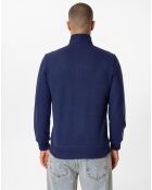 Sweat zippé Attilio bleu