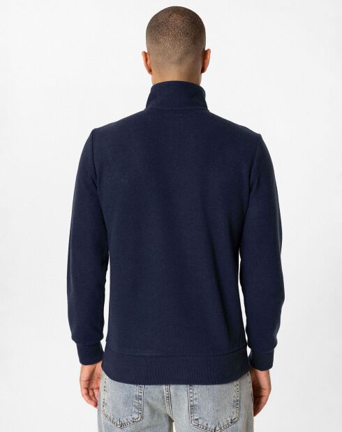 Sweat zippé Attilio bleu