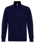 Sweat zippé Attilio bleu