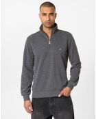 Sweat zippé Attilio gris
