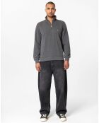 Sweat zippé Attilio gris