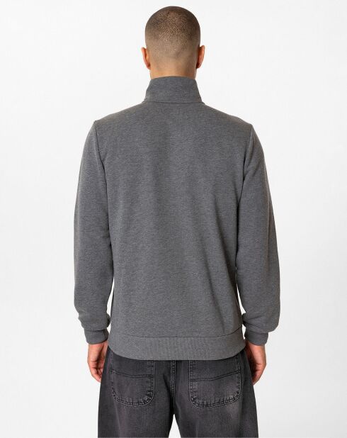 Sweat zippé Attilio gris