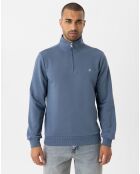 Sweat zippé Attilio bleu