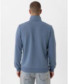 Sweat zippé Attilio bleu