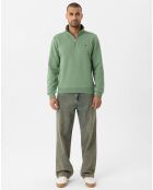 Sweat zippé Attilio vert