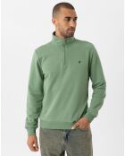Sweat zippé Attilio vert