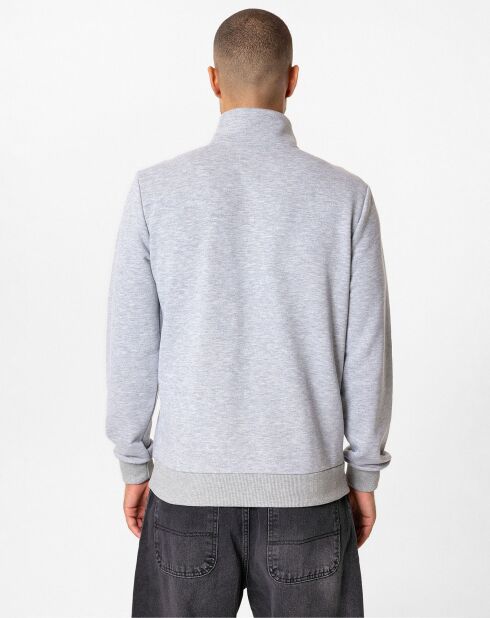 Sweat zippé Attilio gris