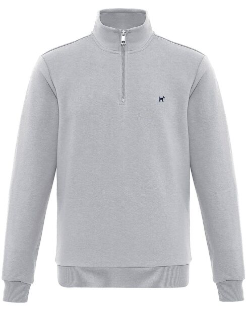 Sweat zippé Attilio gris