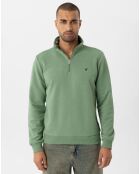 Sweat zippé Attilio kaki
