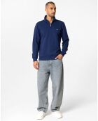 Sweat zippé Hans bleu