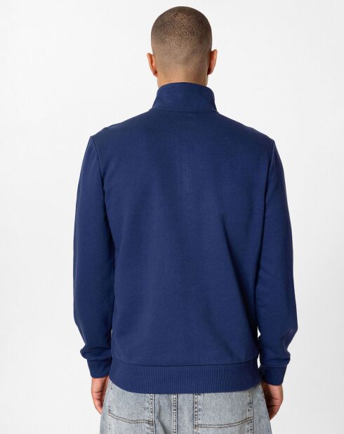 Sweat zippé Hans bleu