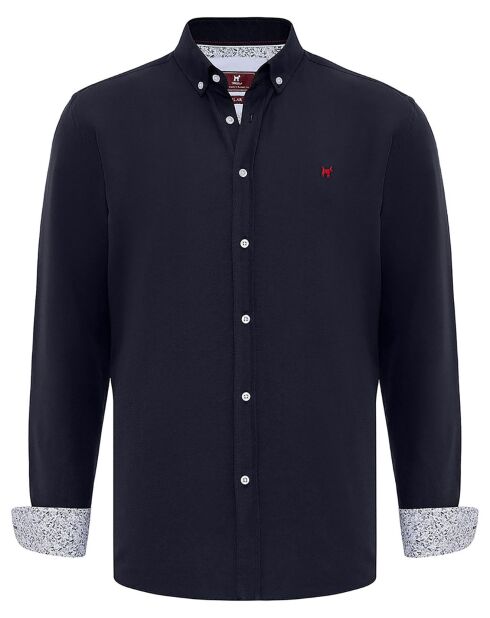 2 Chemises Enrique noir/bleu