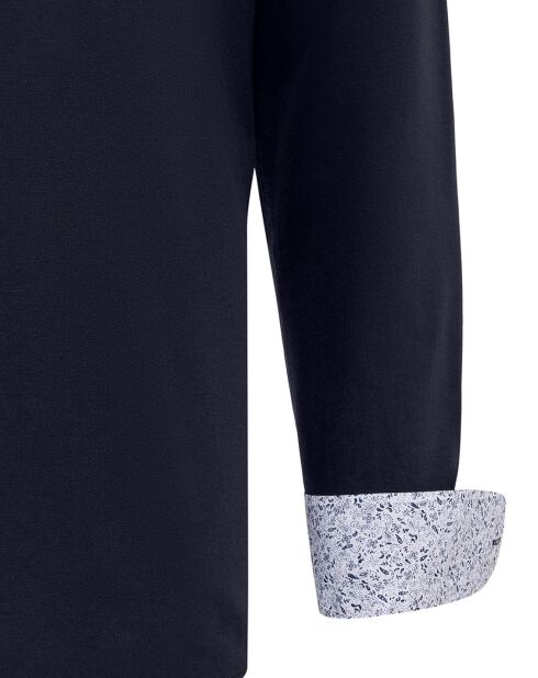 2 Chemises Enrique noir/bleu
