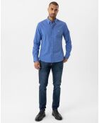 2 Chemises Fernando sax/bleu