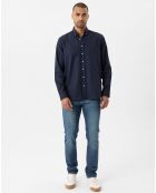 2 Chemises Fernando blanc/bleu