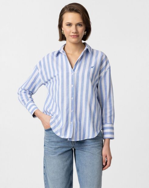 Chemise  Fuerteventura bleue