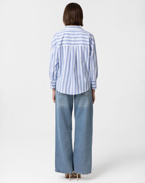 Chemise  Fuerteventura bleue