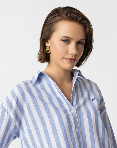 Chemise  Fuerteventura bleue