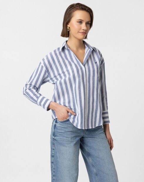Chemise  Fuerteventura bleue