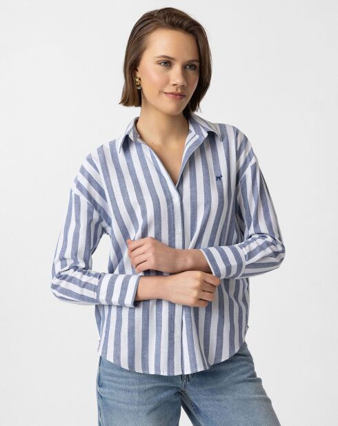 Chemise  Fuerteventura bleue
