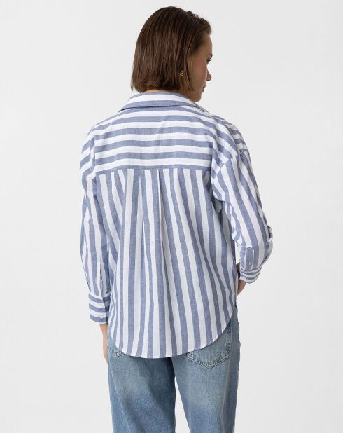 Chemise  Fuerteventura bleue