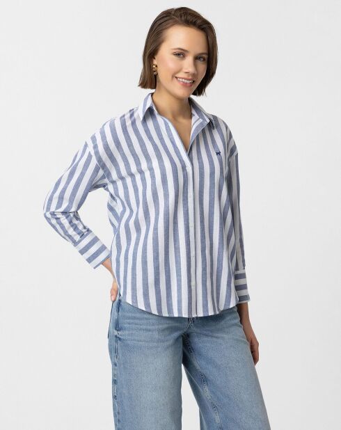 Chemise  Fuerteventura bleue